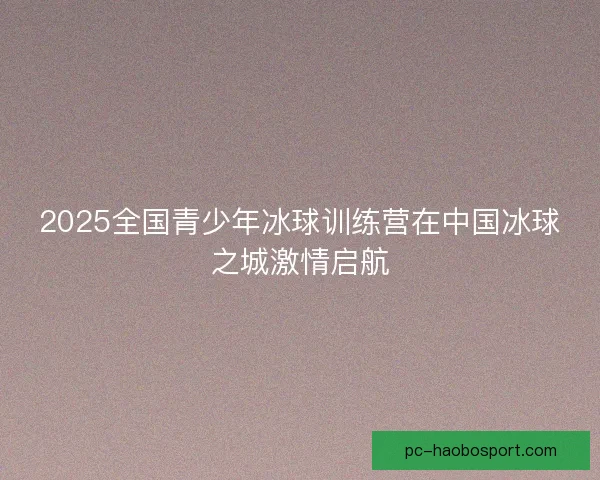 2025全国青少年冰球训练营在中国冰球之城激情启航